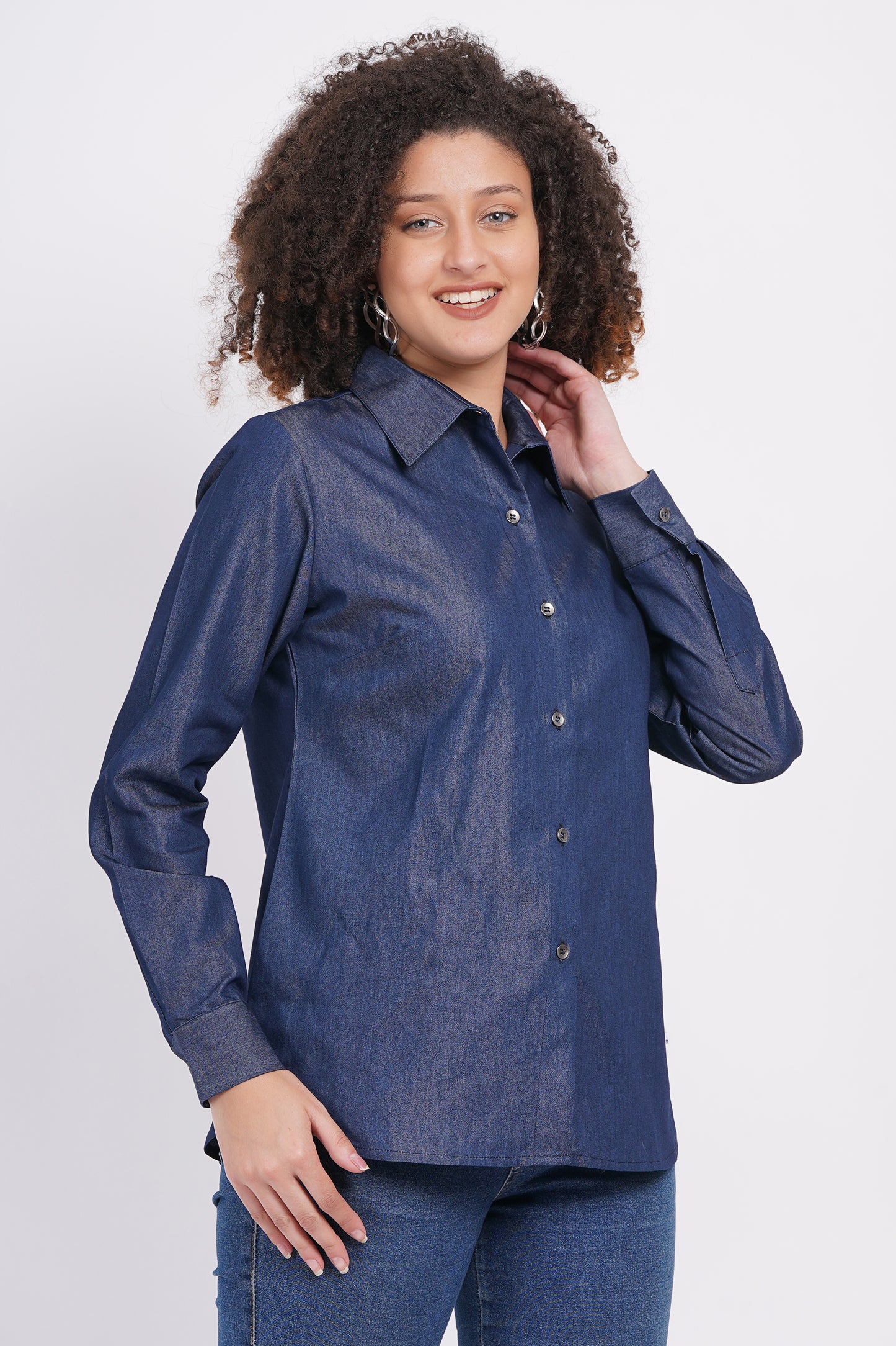 Full sleeve Blue denim shirt