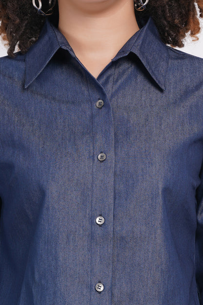 Full sleeve Blue denim shirt