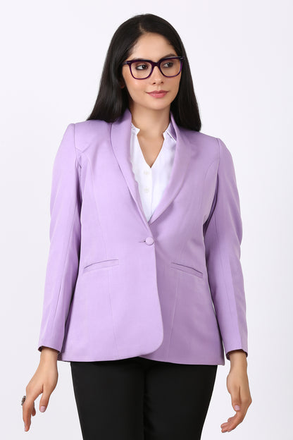 Shawl collar Solid Blazer